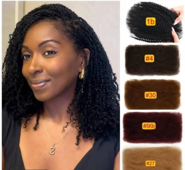 Afro kinky bulk hair extensions