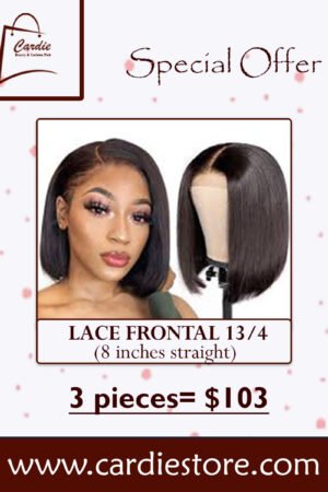 13*4 Frontal Lace 8 inch (Pack of 3 pieces)