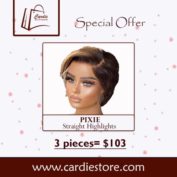 Pixie Straight Highlights (pack of 3 pieces)